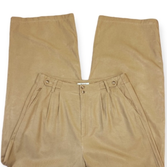 Madewell The Harlow Wide Leg Pant Khaki 10 Corpcore Preppy - Picture 8 of 11